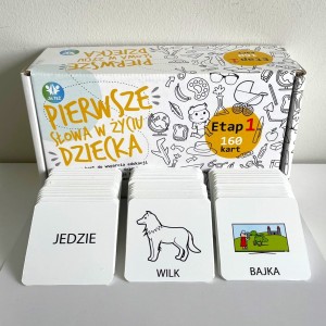 Pierwsze słowa w życiu dziecka - Etap 1 - 160 kart